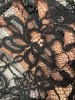 Кружевное полотно «Французские узоры» черный