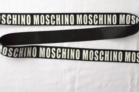 Тесьма репсовая Логотип Moschino 2