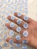 Кружевное полотно МЕЛКИЕ ЦВЕТОЧКИ голубой