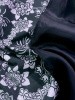Курточная ткань ЦВЕТЫ Белые