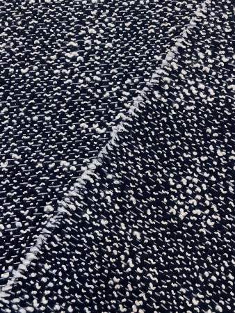 Твид костюмный ШАНЕЛЬ с золотистыми нитями
