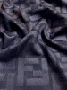 Замша однотонная ЛОГО черная
