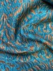 Жаккард УЗОР С ВЕНЗЕЛЯМИ морская волна