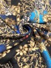 Трикотаж принт №4 бирюза полотно