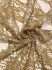 Кружевное полотно «Французские узоры» песочно - горчичный