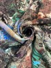 Шелк натуральный ЗАОБЛАЧНАЯ ФЛОРА зеленый