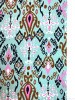 Штапель ИКАТ светлая бирюза