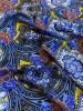 Трикотаж ВОСТОЧНЫЙ ОРНАМЕНТ синий ткань