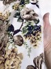 Хлопок ЦВЕТЫ песочно-кофейные